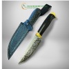 GOLD NORD ексклюзивний ніж ручної роботи студії KUSTOM KNIVES - лезо мозаїчний дамаск Damasteel® 58-60 HRC